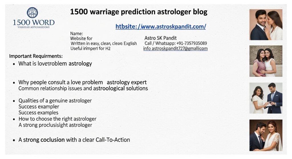 Marriage Prediction Astrologer