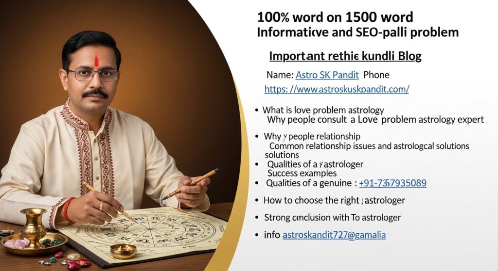 Love Marriage Kundli Problem