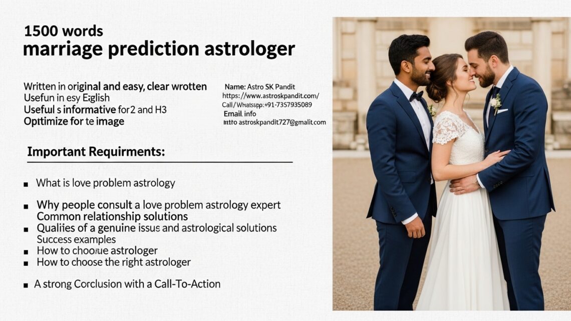 Marriage Prediction Astrologer