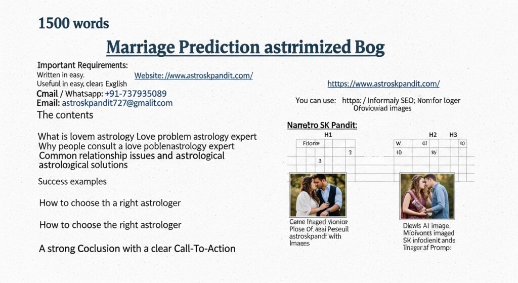 Marriage Prediction Astrologer